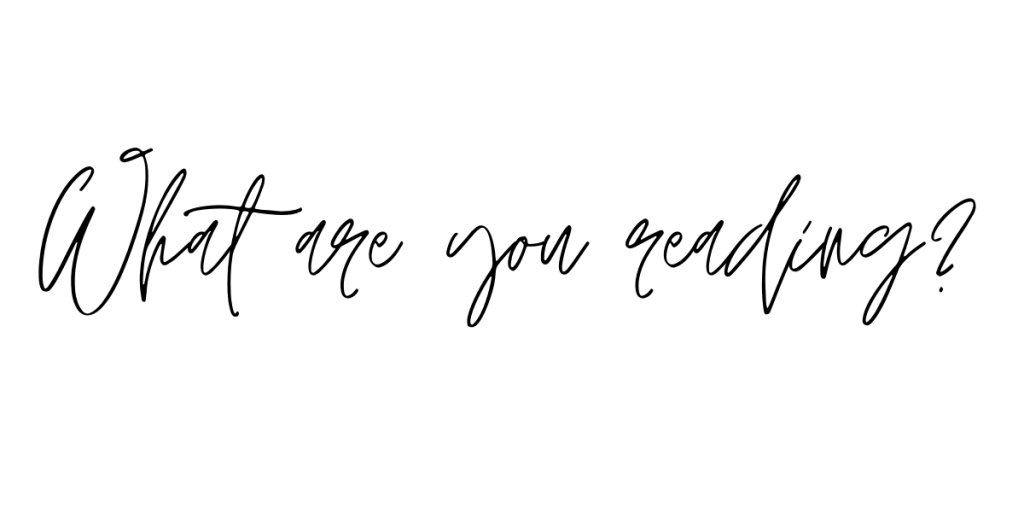 "what are you reading?" in cursive