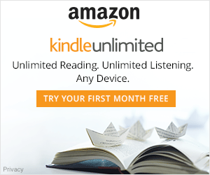 kindle unlimited amazon ad; try first month free